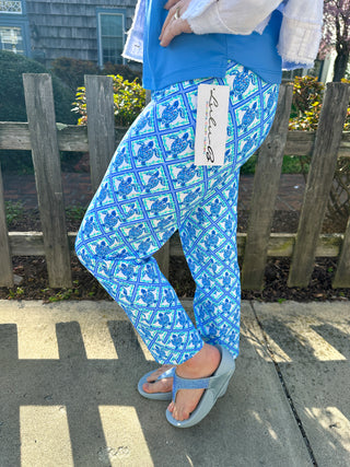 Lulu B Turtle Lattice Secret Pocket Capri Legging