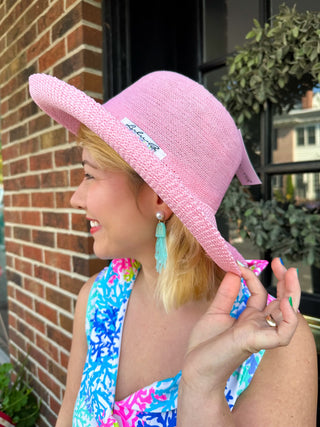 Lulu B Seaglass Pink Sun Hat