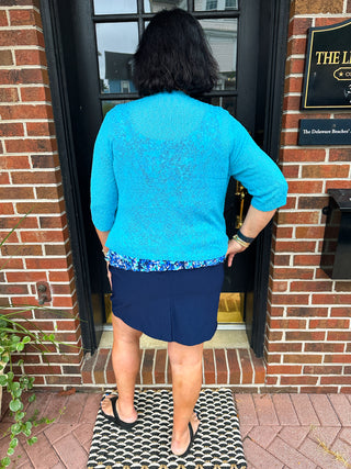 Bangladine by Lulu B Navy Skort