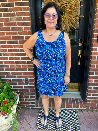 Lulu B Blue Tiger Cha Cha Dress Lulu B Blue Tiger Cha Cha Dress