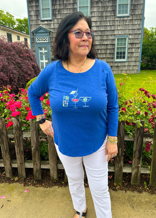 Escape by Habitat Resort Cocktails High Low Cotton Tee