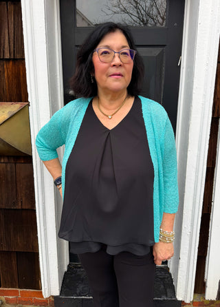 Lulu B Seaglass Lightweight Cardigan