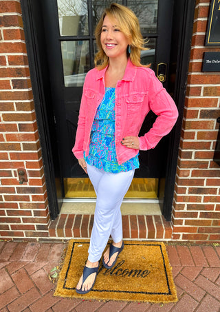 Lulu B White Secret Pocket Capri Leggings