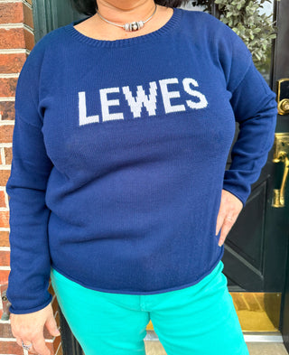 Lewes Navy Pullover Sweater
