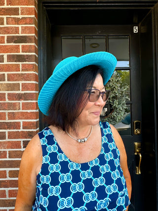 Lulu B Turquoise Sun Hat