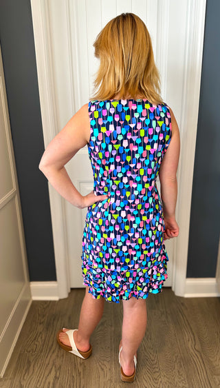 Lulu B Wine Dress with Ruffle Bottom Blooming Boutique Lulu B Wine Dress with Ruffle Bottom Blooming Boutique
