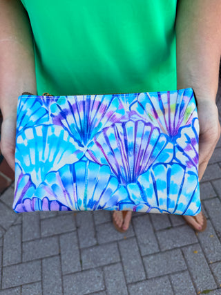 Watercolor Shell Crossbody Bag