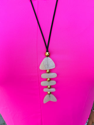 Glitter Fish Necklace and Earring Set