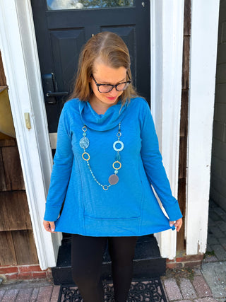 Escape by Habitat Lapis Drape Neck Tunic