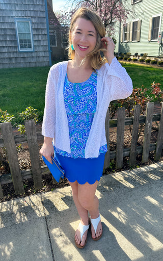 Lulu B White Lightweight Cardigan