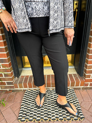 Bangladine by Lulu B Black Contemporary Capris