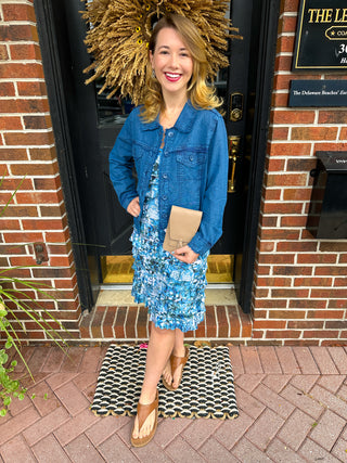 Tango Mango Dark Jean Linen Jacket