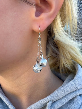 Sienna Sky Silver Jingle Bells Earrings