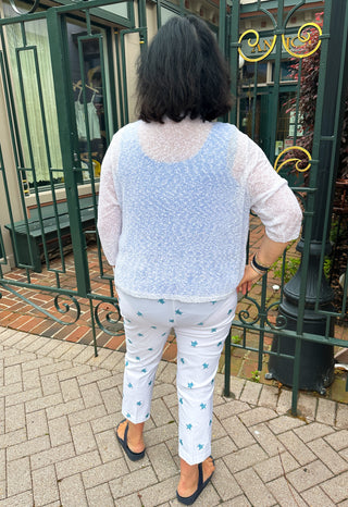 Bangladine by Lulu B Embroidered Turtle Capris
