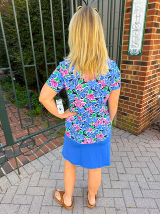 Lulu B Blue UPF 50+ Zip Skort