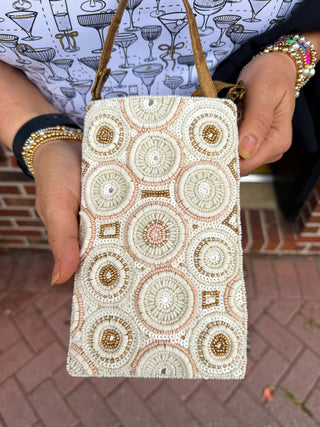 Kaleidoscope Cream Club Bag