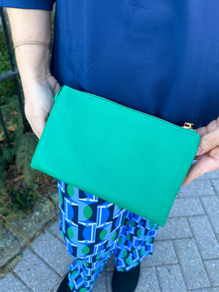 Riley Vegan Crossbody - Kelly Green