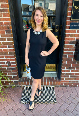 Black Petite Summer Shift Dresses Lulu B Black Shift Sleeveless