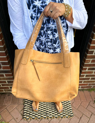 Joy Susan Lottie Medium Handbag Camel