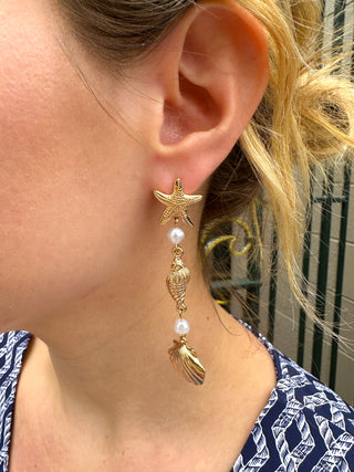 Gold Shells Earrings