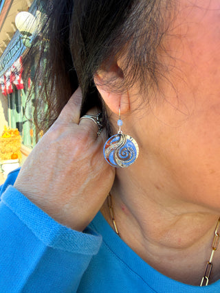 Adajio Periwinkle Circle Earrings