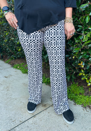 Lulu B Sand Link Palazzo Pant