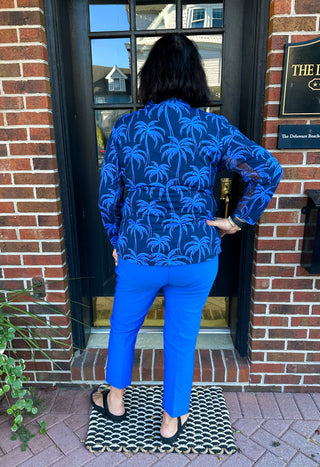 Bangladine by Lulu B Deep Sea Contemporary Capris