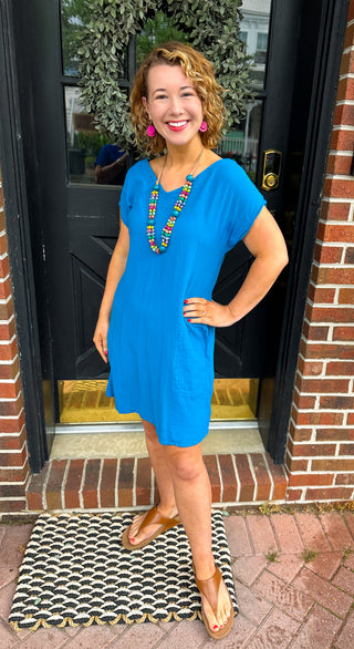 Oh My Gauze Beach Dress Turquoise Oh My Gauze Beach Dress Turquoise
