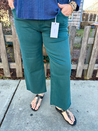 Vervet Olivia Wide Leg Teal Jean