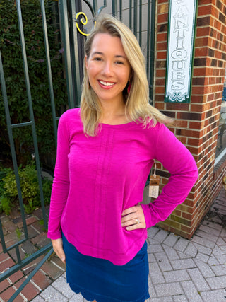 Escape by Habitat Fuchsia Stay Centered Tee