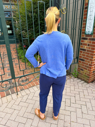 Escape by Habitat Destination Sunflower Baja Blue Boxy Tee