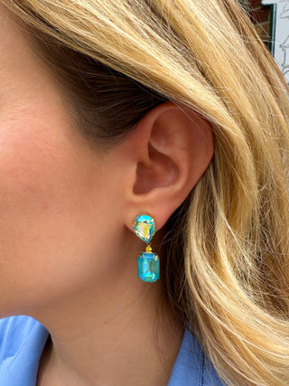 Sorrelli Coastal Dreams Emerald Pear Dangle Earrings