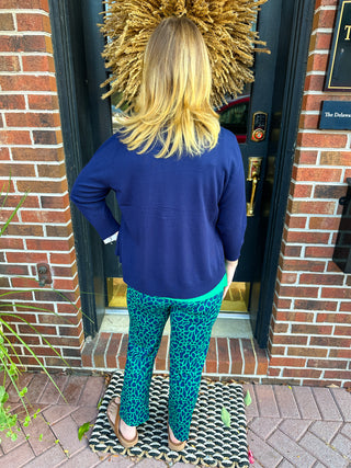 Lulu B Navy Cardigan Sweater