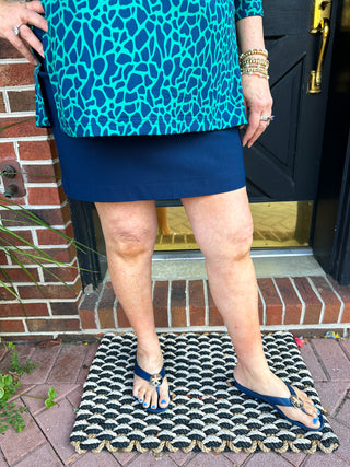 Bangladine by Lulu B Navy Skort