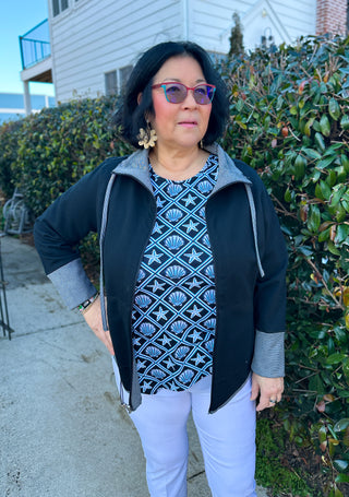 Lulu B Black Short Reversible Jacket