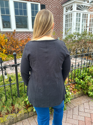 Escape by Habitat Black V-neck Tunic