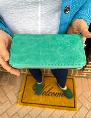 Joy Susan Chloe Wallet True Turquoise