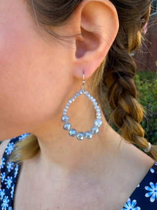 Grey Sparkle Earrings