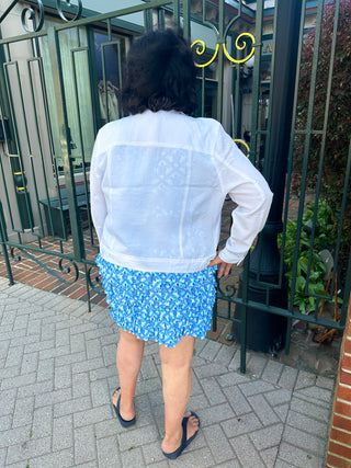 Lulu B White Tencel Jacket