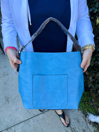 Joy Susan Classic Hobo Handbag Tranquil Blue