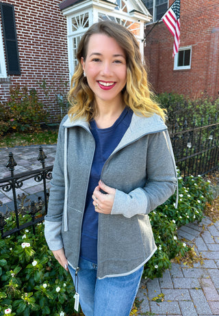 Lulu B Grey Short Reversible Jacket