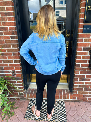 Tango Mango Jean Linen Jacket