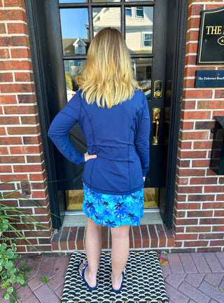 Lulu B Navy Full Zip Jacket