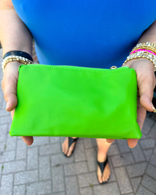 Simple Green Clutch Bag