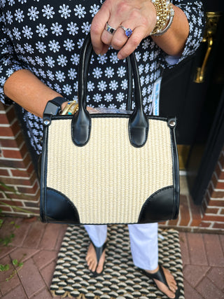 Black and Tan Handbag