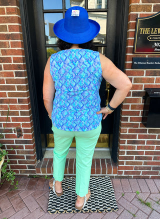 Lulu B Bangladine Clear Lime Scallop Capri