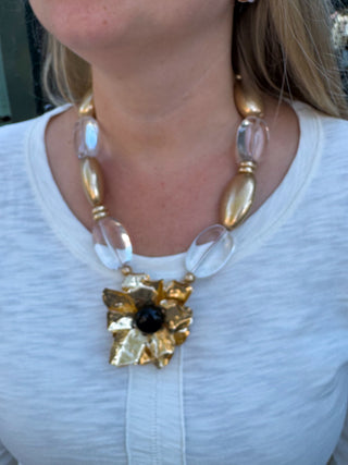 Gold Flower Necklace