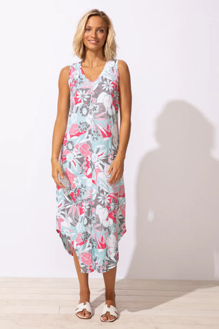 Escape by Habitat Fiji Poppy Floral Bistro Dress