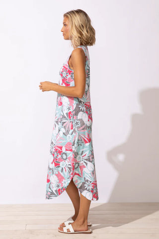 Escape by Habitat Fiji Poppy Floral Bistro Dress