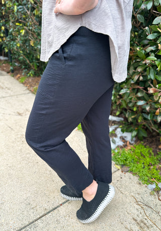 Escape by Habitat Cotton Slub Pocket Capri Black